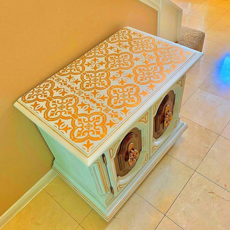 OBUY Reusable Stencil Laser Cut Painting Template Floor Wall Tile Fabric Furniture Stencils Mandala Painting Stencils Set of 6 (6x6 inch) - Image 4